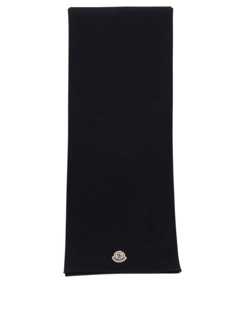 Moncler Moncler Classic Wool Scarf Blue Men