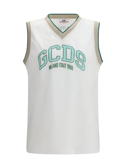 GCDS Gcds Logo Lounge Mesh Tank Top