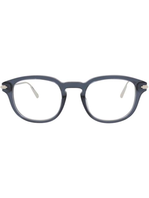 Dior Dior Round-Frame Acetate Optical Frames Blue Silver Transparent (DM50030I-49-084)