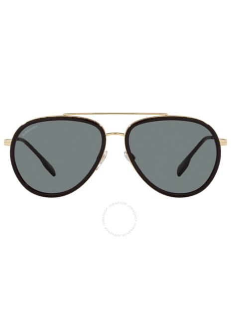 Burberry Burberry Oliver Polarized Dark Gray Pilot Men's Sunglasses BE3125 101781 59