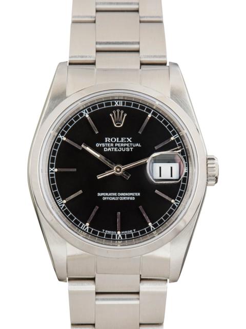 ROLEX Used Rolex Datejust Ref 16200 Black Dial