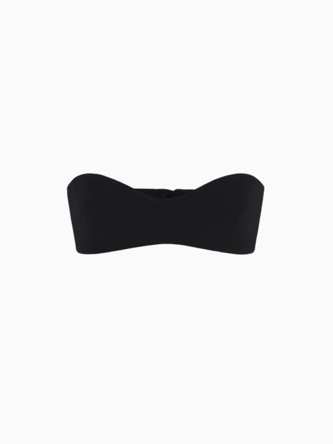 GIORGIO ARMANI SILK CADY BANDEAU TOP