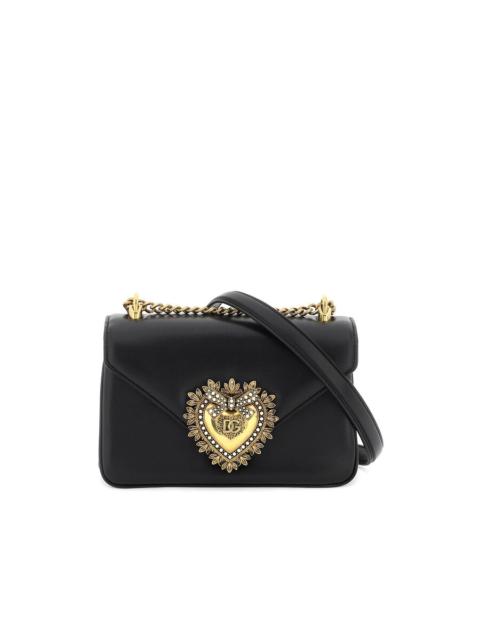 Dolce & Gabbana Dolce & Gabbana Black Nappa Leather Devotion Shoulder Bag