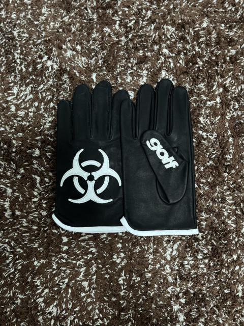 Other Designers Golf Wang Golf Racing Hazard Leather Gloves Black Size M