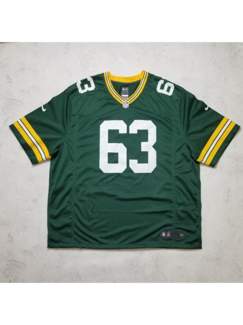 Nike Green Bay Packers #63 Linsley NFL Jersey Men's Size 4XL