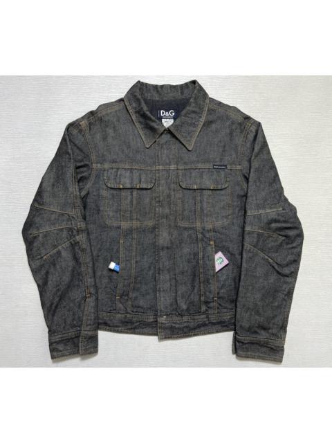 Dolce & Gabbana Dolce & Gabbana - AW03 Velcro Denim Biker Jacket