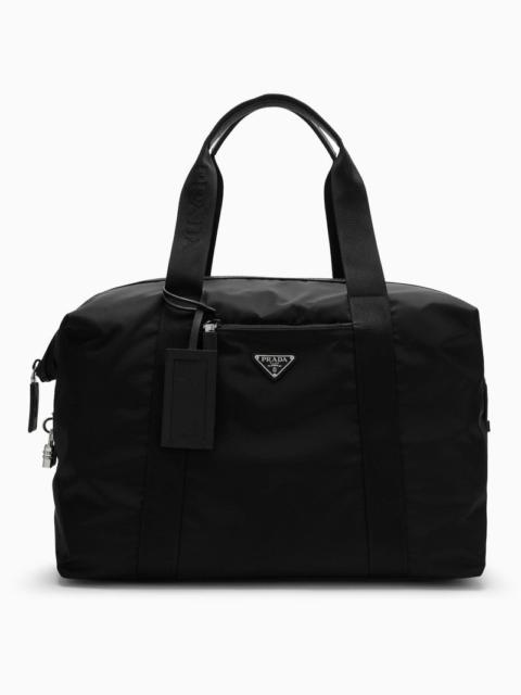 Prada Black Re-Nylon And Saffiano Duffle Bag Men