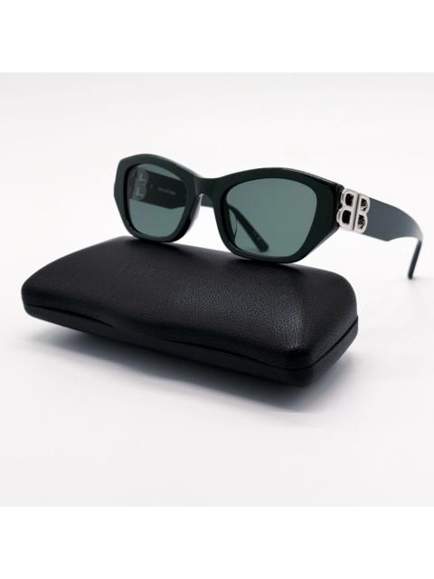BALENCIAGA NEW BALENCIAGA BB0311SK 004 SUNGLASSES GREEN GEOMETRIC