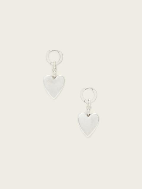ALLSAINTS LIA HEART HUGGIE EARRINGS