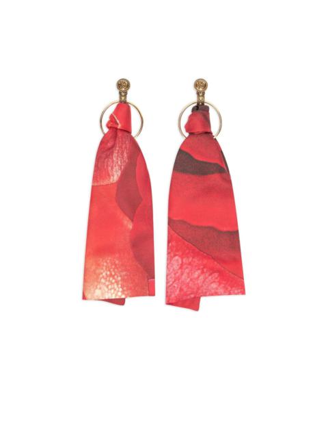 logo-engraved earrings