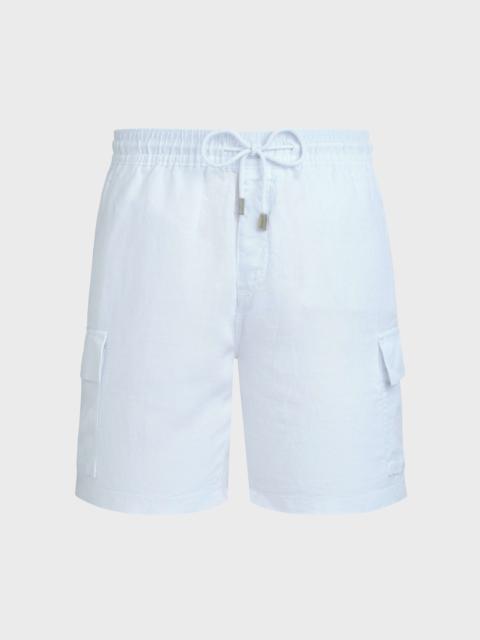 Vilebrequin Men Linen Bermuda Shorts Solid