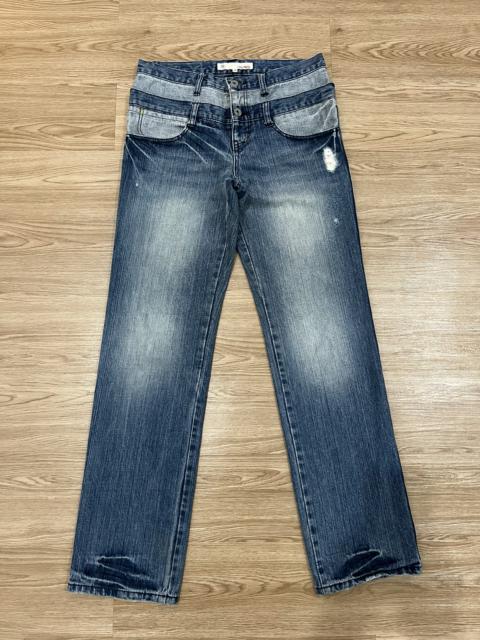 Other Designers Japanese Brand - 🔥MEGA RARE🔥Nicole Club For Men Double Waist Jeans