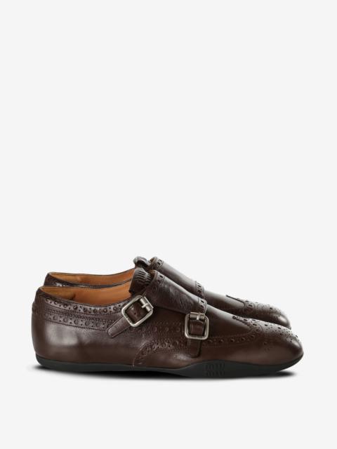 Miu Miu MIU MIU - Women Calf Leather Buckle Brogues