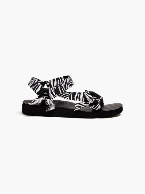 Other Designers Trekky zebra-print canvas sandals
