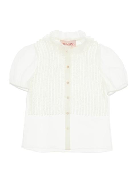 Valentino Garavani short-sleeved chiffon blouse