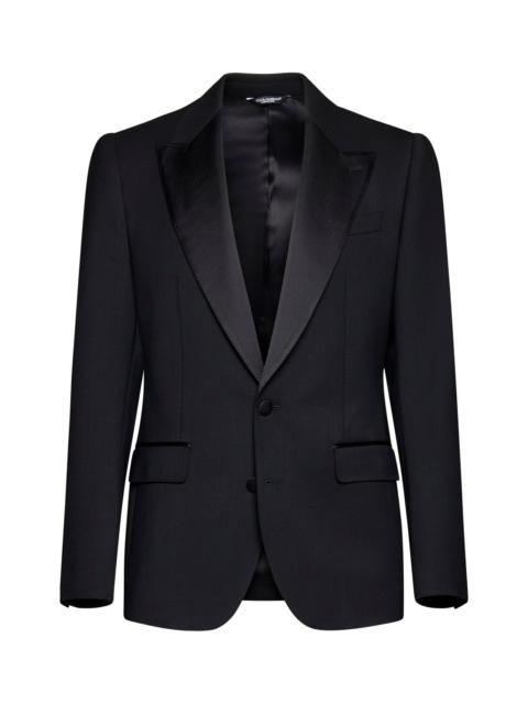 Dolce & Gabbana Sicilia wool-blend single-breasted blazer