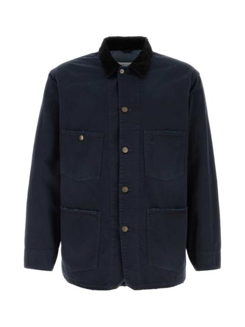Maison Margiela Maison Margiela Men Midnight Blue Cotton Jacket