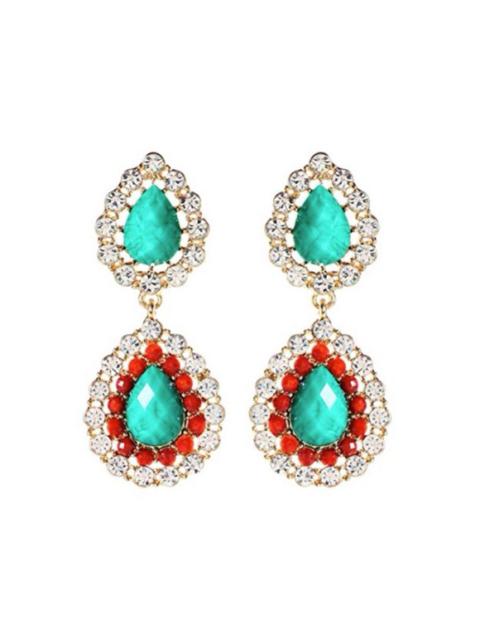 Other Designers Amrita Singh Turquoise Ruby Avery Earrings