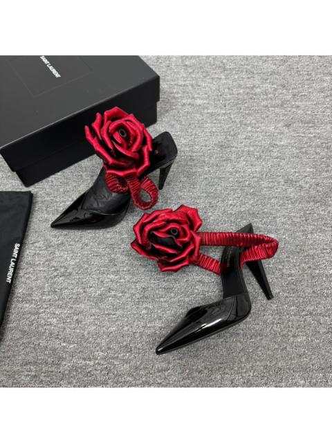 SAINT LAURENT YSL Saint Laurent Black Patent Leather High Heel Shoes