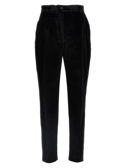 Dolce & Gabbana Velvet tuxedo pants