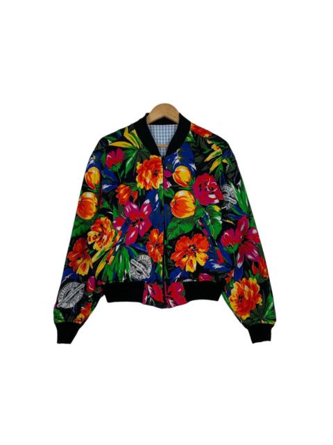 Other Designers Rare - WORKS CLUB LOUNGE Floral Design Bomber Jacket #1137-C52