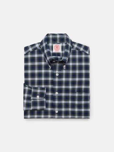 J. PRESS MADE-IN-USA THOMAS MASON DRESS GORDON TARTAN BROADCLOTH SPORT SHIRT - CLASSIC FIT