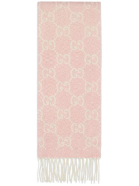 Gucci Woman Ivory/Pink Scarf 764634