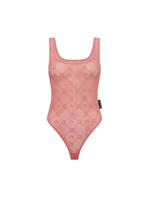 Marine Serre Recycled Mesh Flock Bodysuit