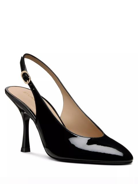 Stuart Weitzman Women's Madison Patent Leather Slingback Pumps