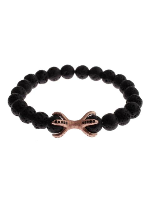 Jewelry - Bracelet - Rose Gold Talon Pave & Lava Stone
