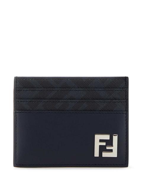 FENDI Fendi Men Midnight Blue Card Holder