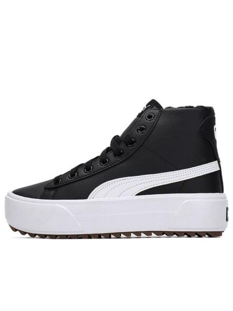 PUMA (WMNS) PUMA Kaia Mid 'Fur - Black' 385341-01