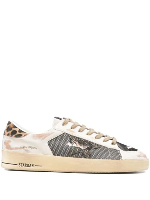 Golden Goose Golden Goose Men "Stardan" Nappa Leather And Net Upper Nappa Toe Nylon Tongue And Horsy Heel