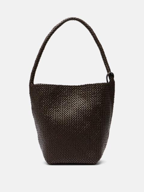 N/S Park Medium woven leather shopper