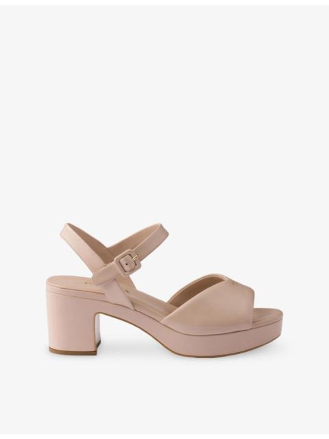 Prada Padded Logo-Print Nappa Leather Sandals