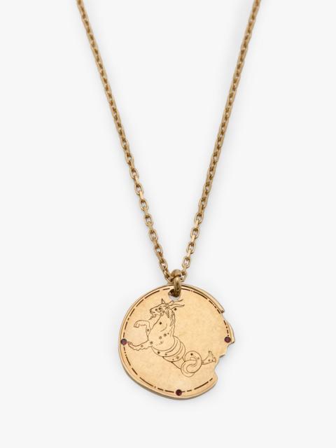 Victoria Beckham Capricorn Zodiac Necklace