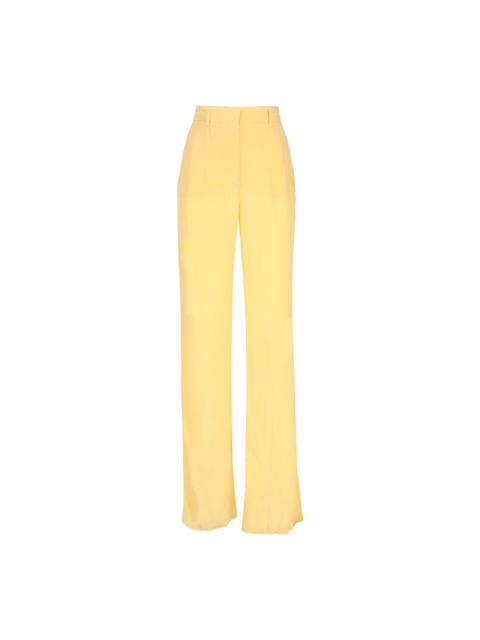Flared Trousers In Viscose
