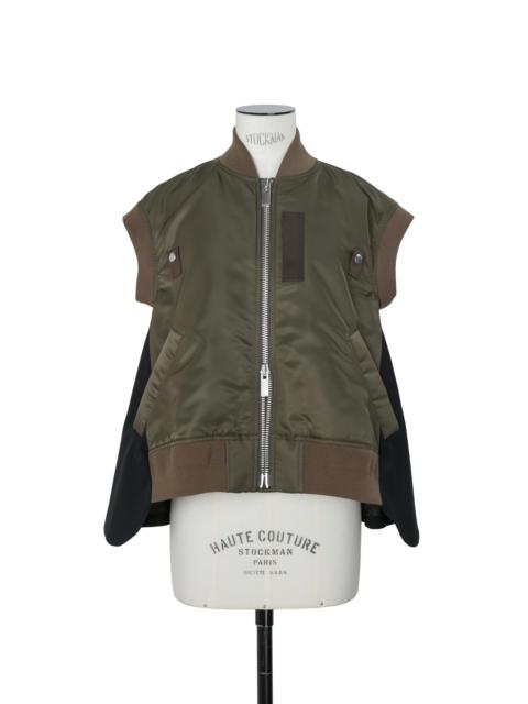 sacai Nylon Twill x Wool Suiting Vest