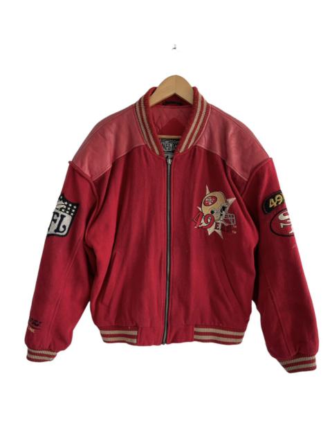 Other Designers Vintage - Vntg 90s Campri NFL San Francisco 49ers Wool Varsity Jacket