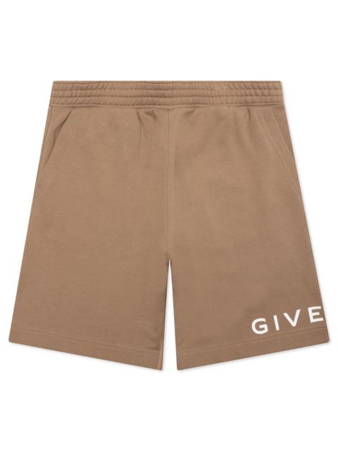 Givenchy ARCHETYPE BERMUDA SHORTS - BEIGE CAMEL