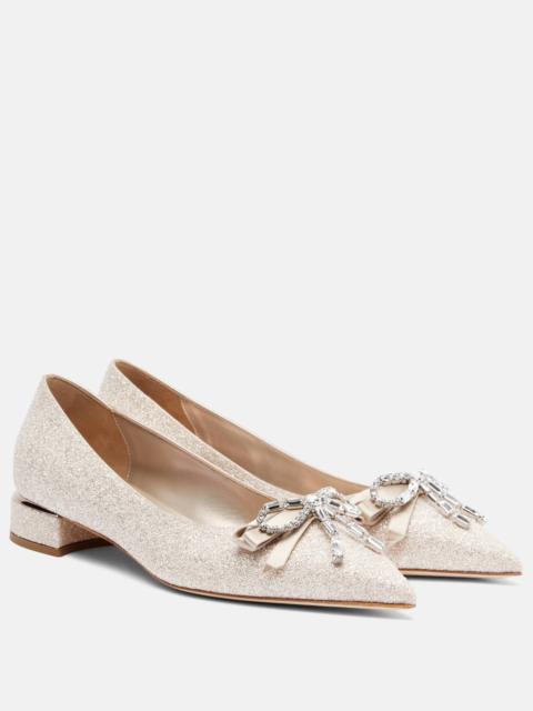 JIMMY CHOO Auria embellished ballet flats