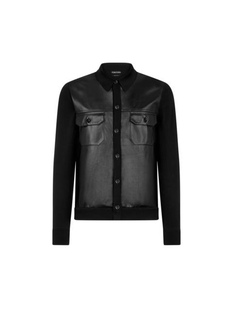 TOM FORD LEATHER FRONT SHIRT
