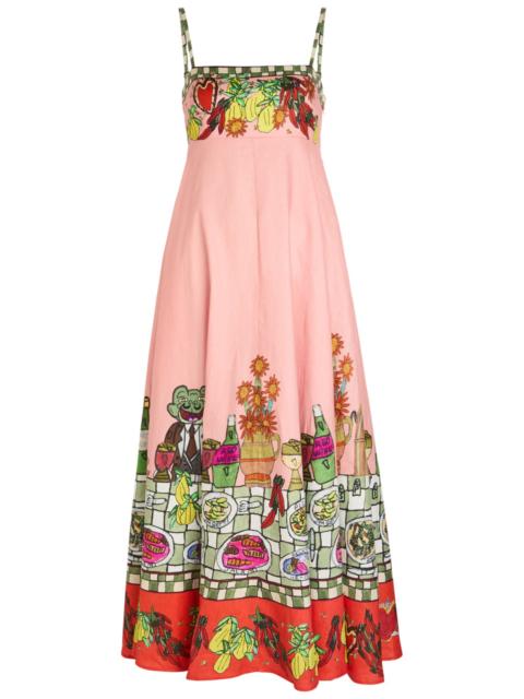 ALÉMAIS Alemais Contessa Printed Cotton Maxi Dress