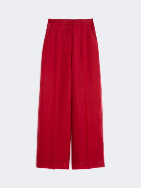 Max Mara Silk organza trousers - GERANIUM