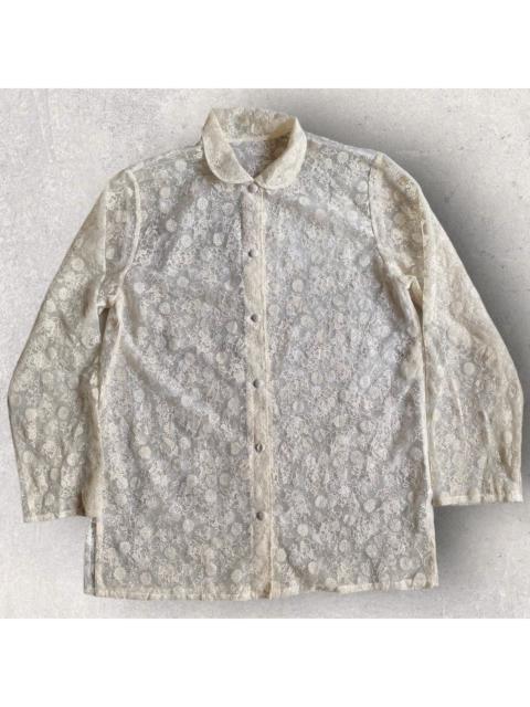 Comme Des Garçons Vintage 70’s Sheer Lace Shirt