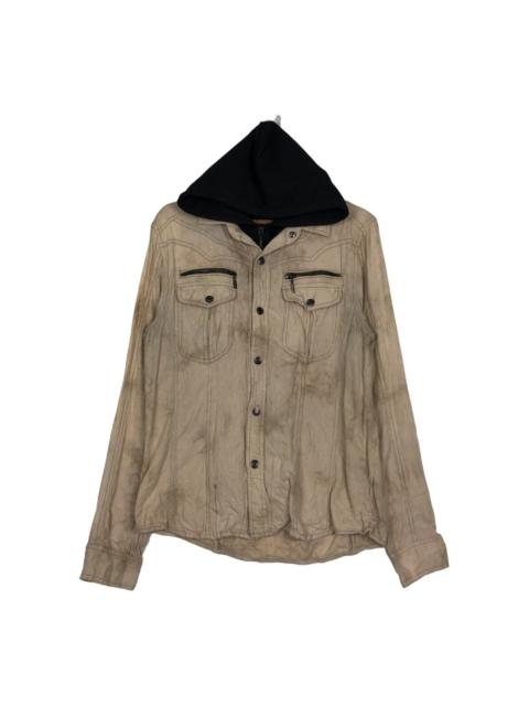 Hysteric Glamour 🔥VINTAGE BIKER JACKET IN THE ATTIC JAPAN PUNK STYLE HOODIE