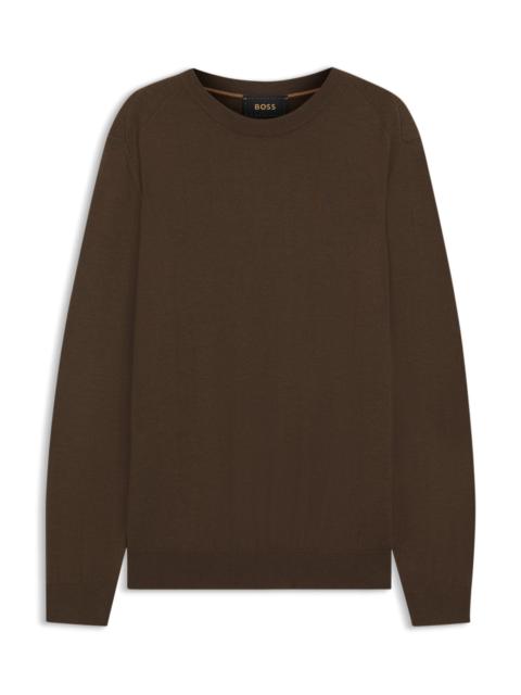 BOSS KNITTED SWEATER IN WOOL, SILK AND CASHMERE