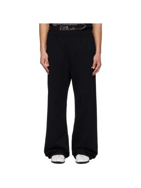 We11done Black 'WE11DONE' Sweatpants
