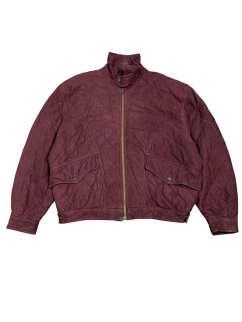 Other Designers 👹Vintage Pollini Italy Leather Bomber Jacket