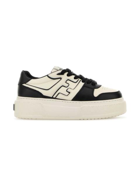 Two-tone Leather Fendi Match Sneakers